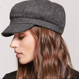 NWOT Forever 21 Glen Plaid Cabby Hat